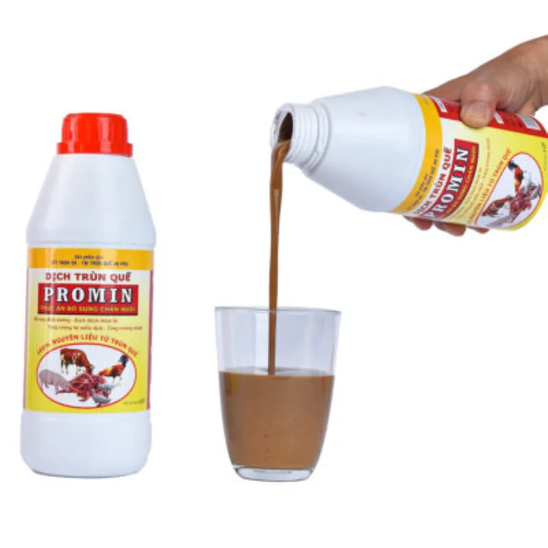 Dịch trùn quế promin cho gà heo
