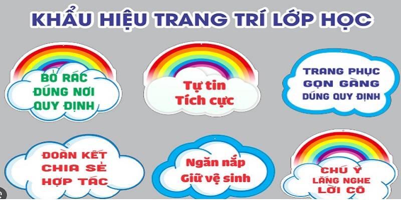 khau-hieu-trang-tri-lop-tieu-hoc