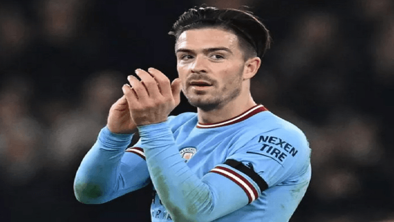 Jack Grealish trong màu áo câu lạc bộ Man City