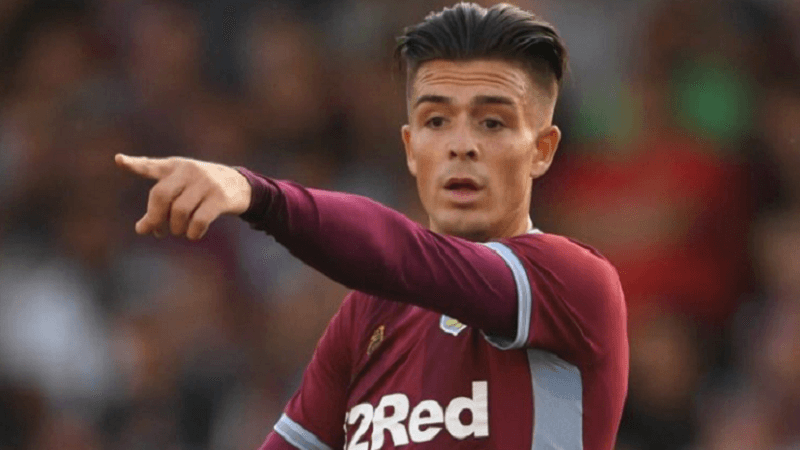 Jack Grealish trong màu áo Aston Villa