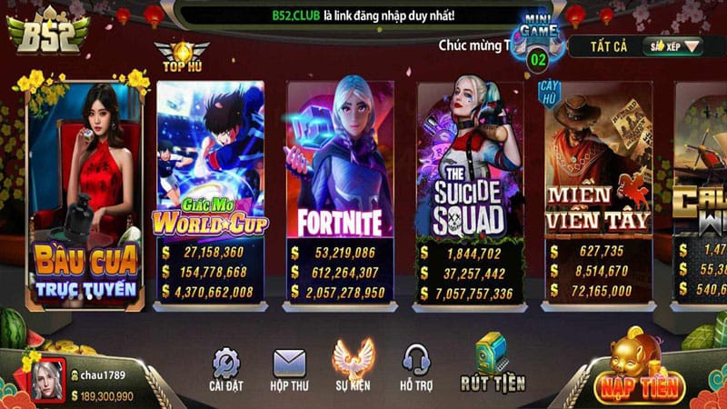 nhung tro choi no hu duoc ua chuong nhat tai nha cai b52